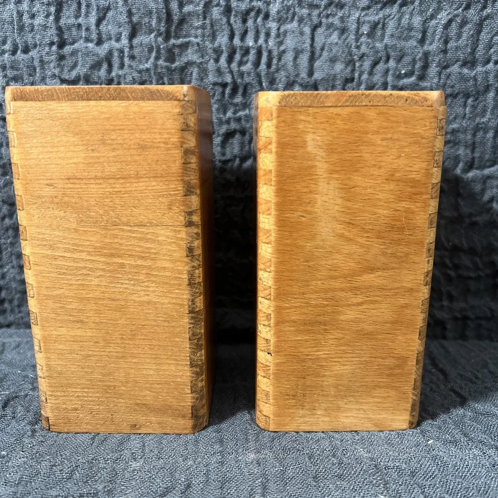 Vtg Salt & Pepper Shakers‎ Mid Century 60s Collectible Large Wood Ucagco Fruit